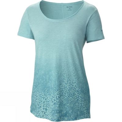 Tee Columbia Horizons Scoop Neck Mujer - Verde - Chile GPM850372